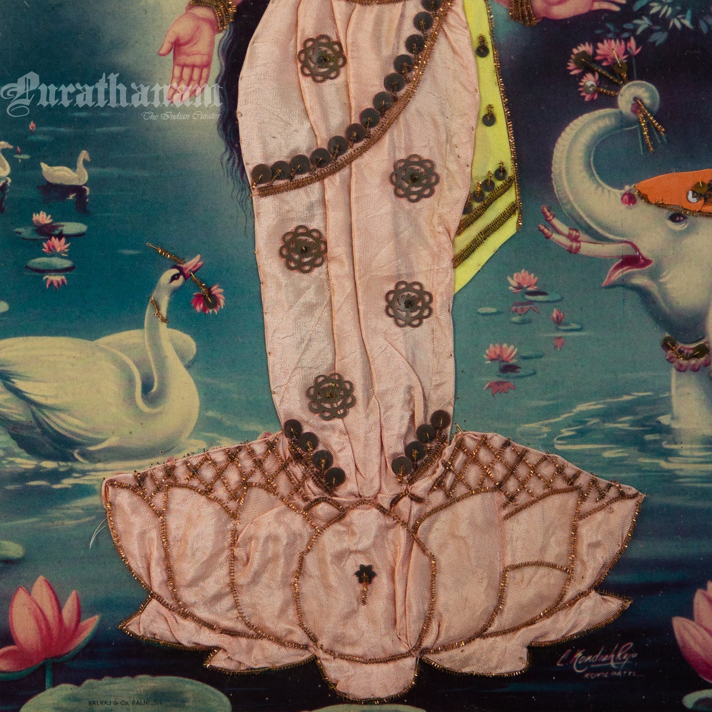 Lakshmi- Kondiah Raju (Offset Print) - Embellished
