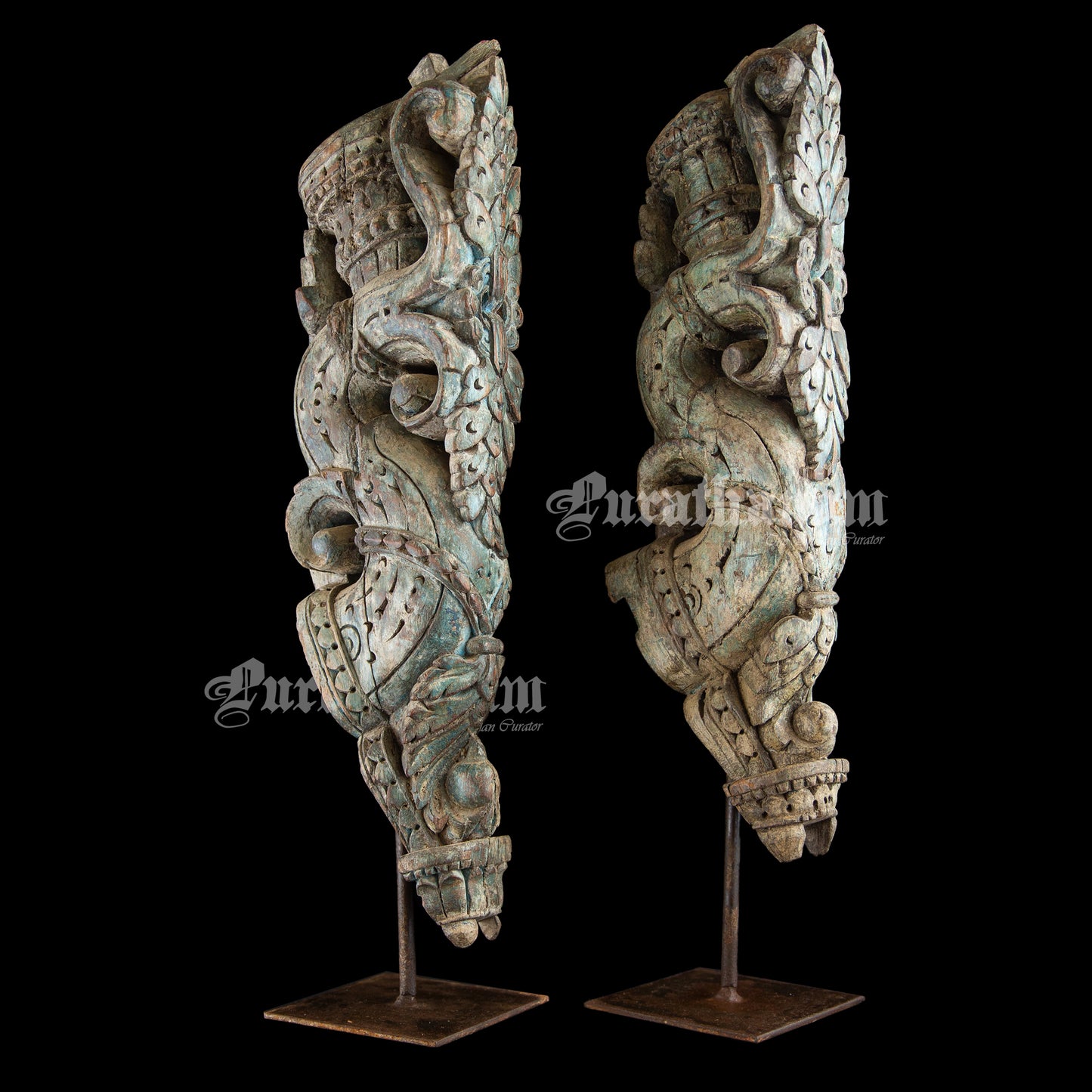 Wooden Wall brackets - Pair