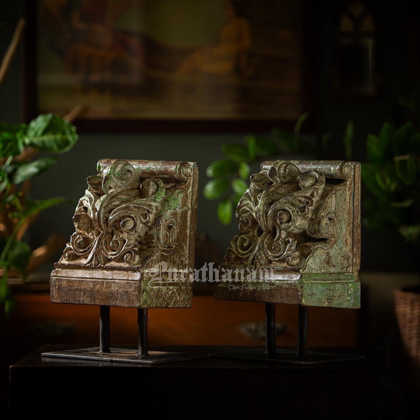 Wooden Wall brackets - Pair