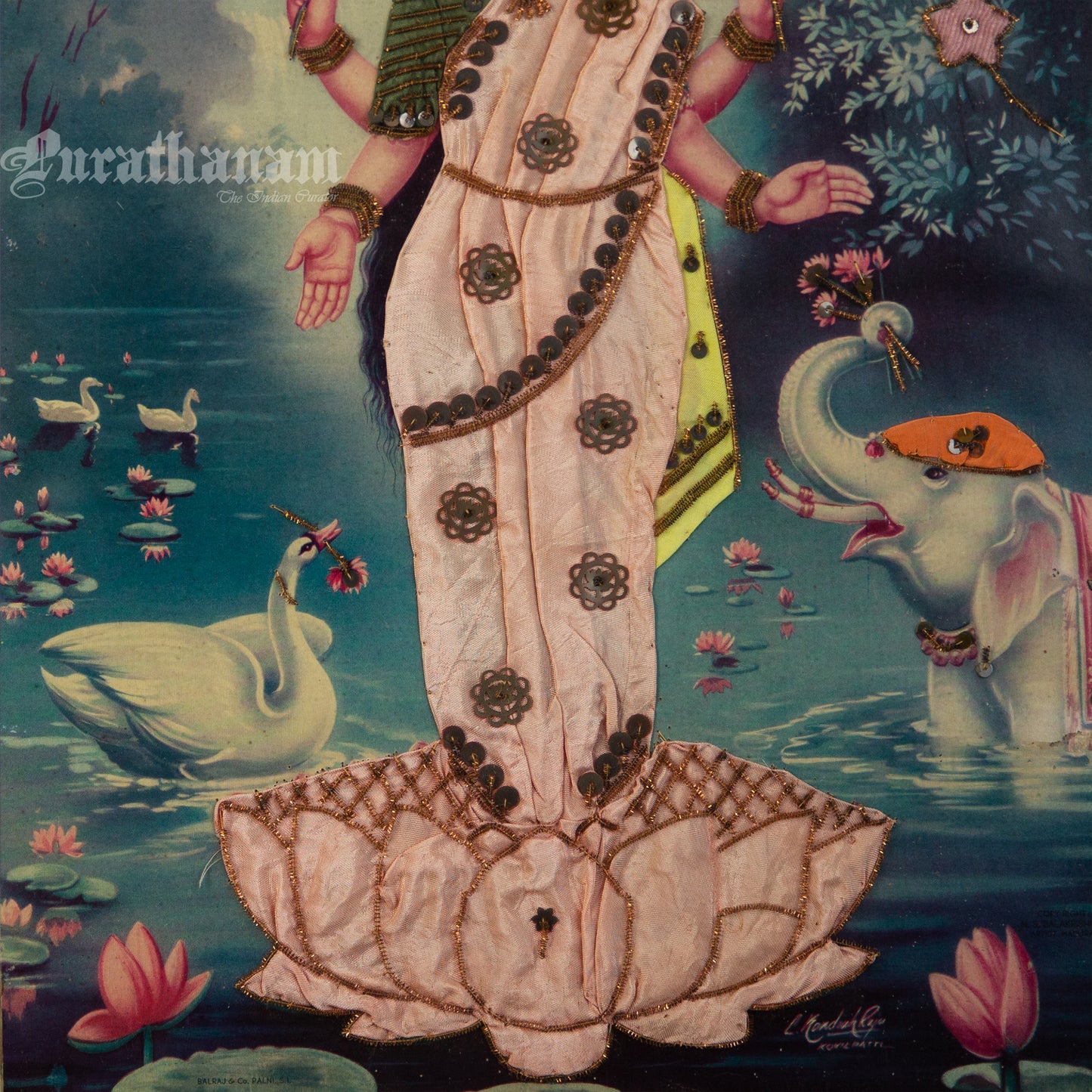 Lakshmi- Kondiah Raju (Offset Print) - Embellished