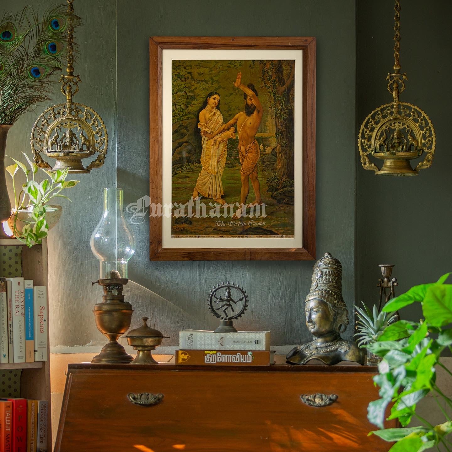 Shakuntala Janam by Ravi Varma (Oleograph Print)