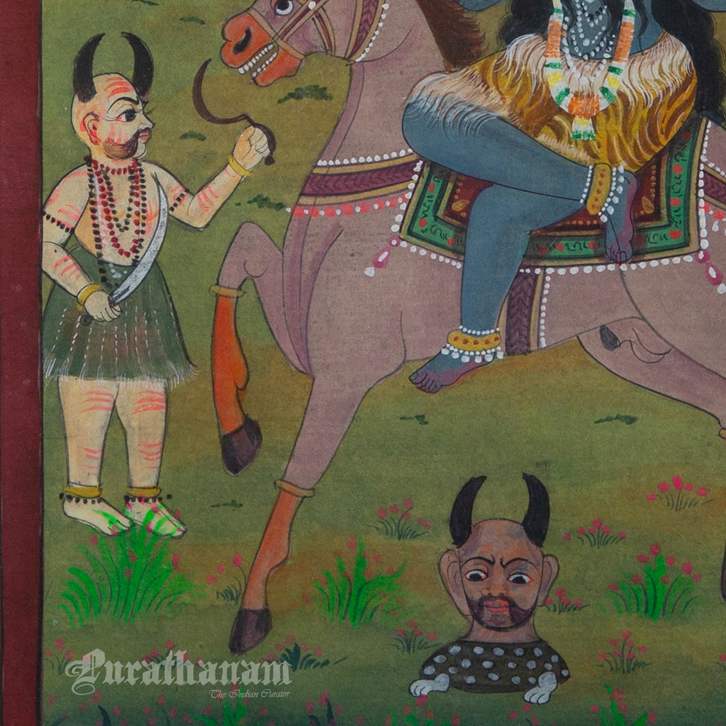 Kaalratri Devi from the Bengal School of art- Miniature Painting