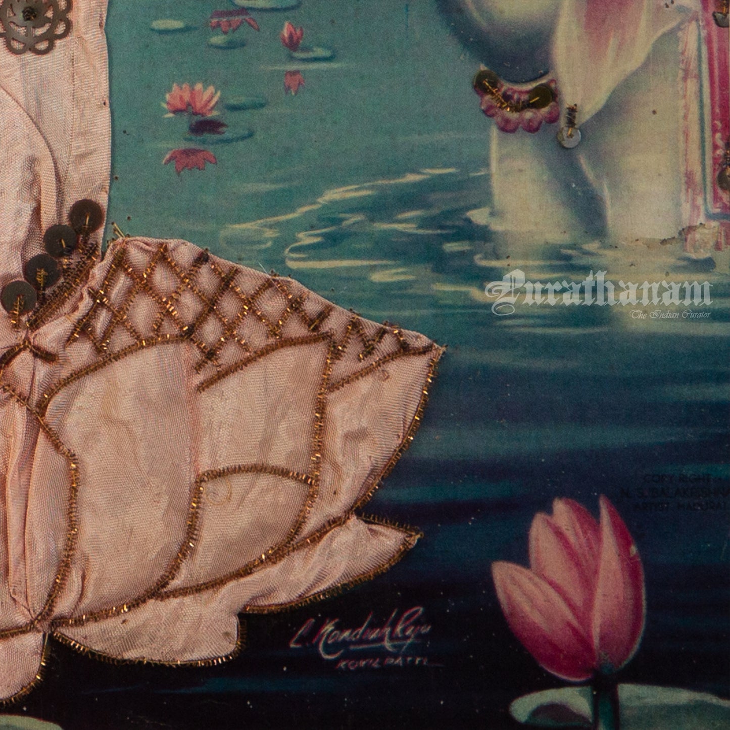 Lakshmi- Kondiah Raju (Offset Print) - Embellished