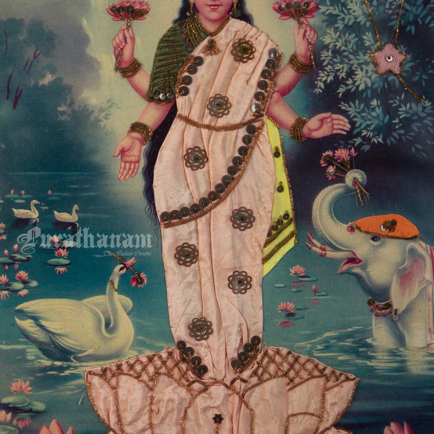 Lakshmi- Kondiah Raju (Offset Print) - Embellished