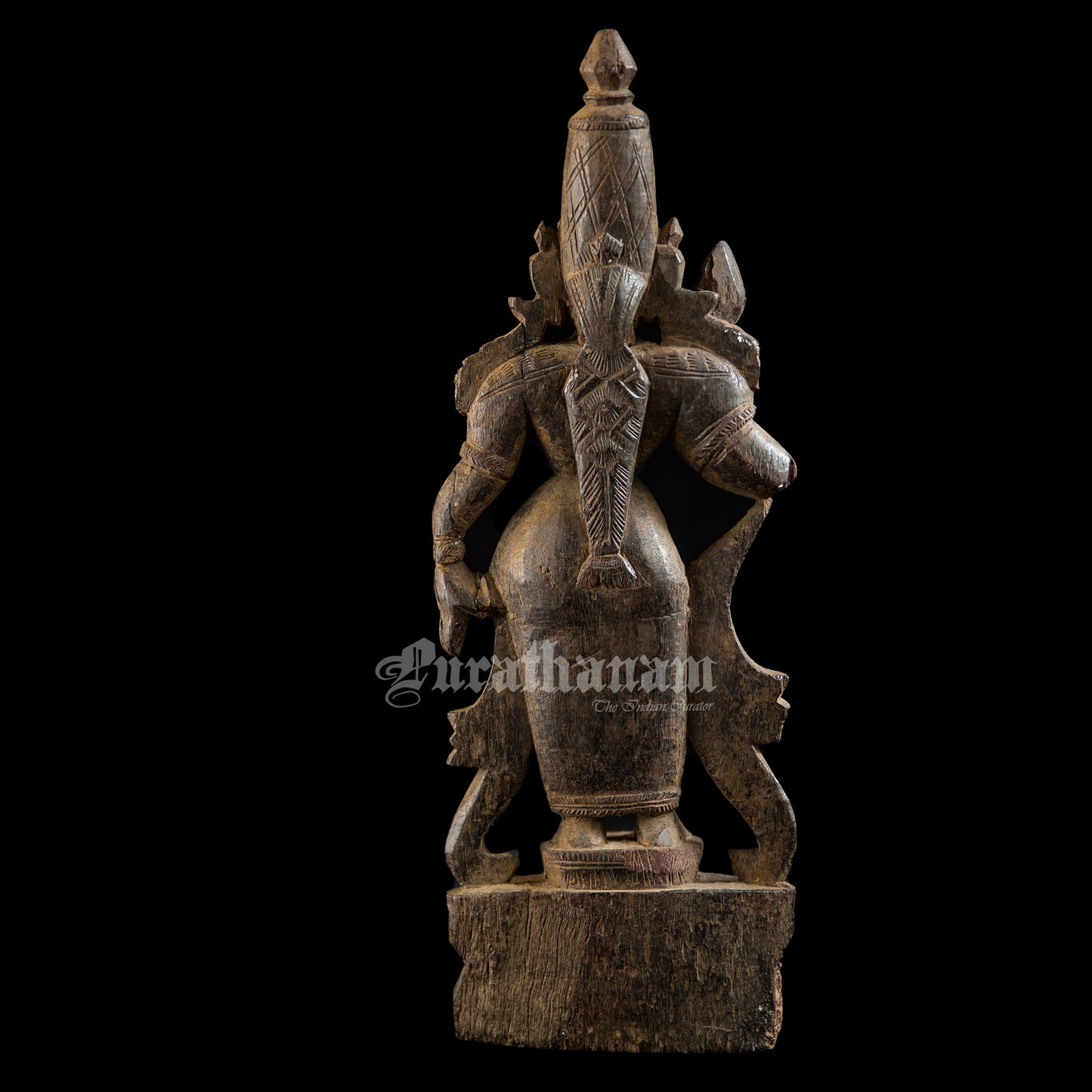 Lakshmi - Red Sanders wood sculpture