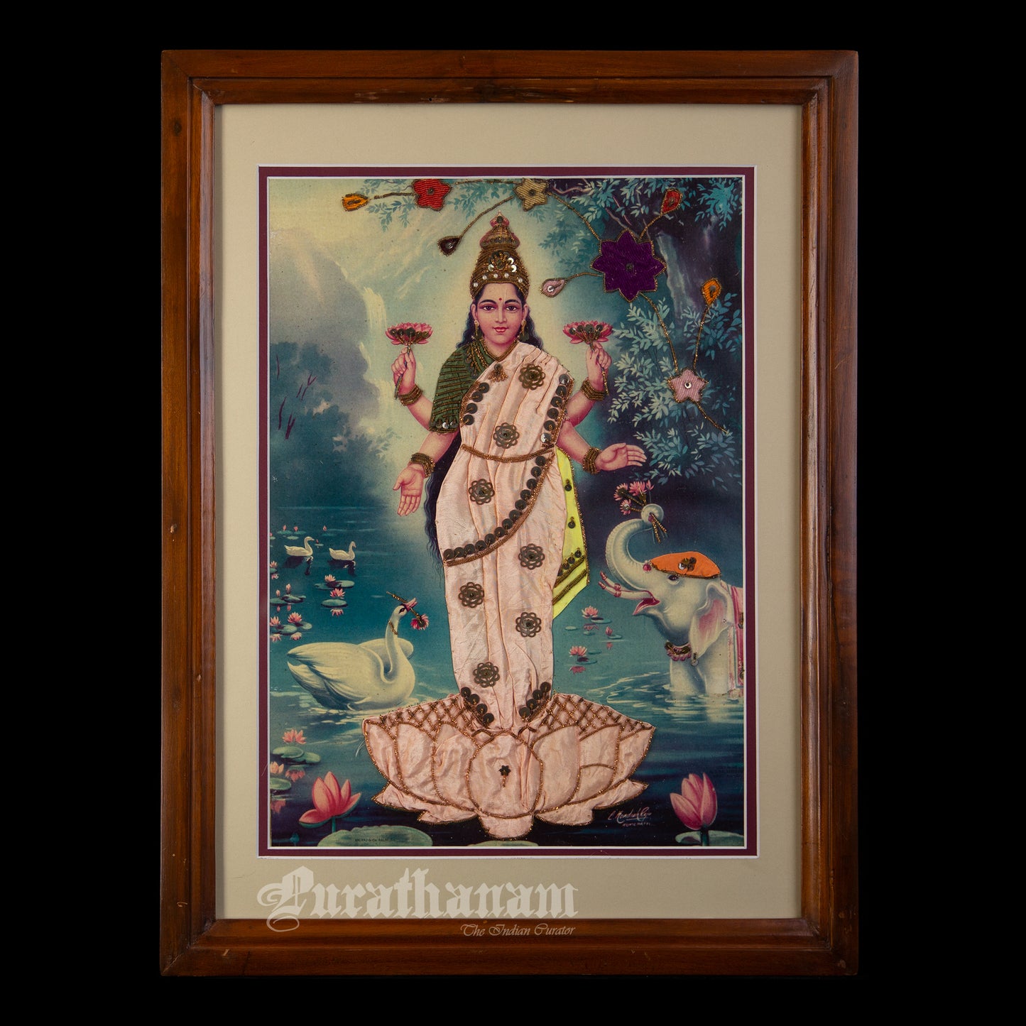 Lakshmi- Kondiah Raju (Offset Print) - Embellished