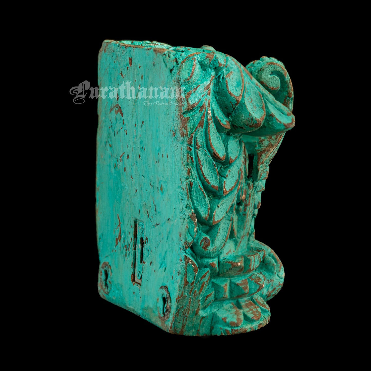 Teal color Wooden bracket