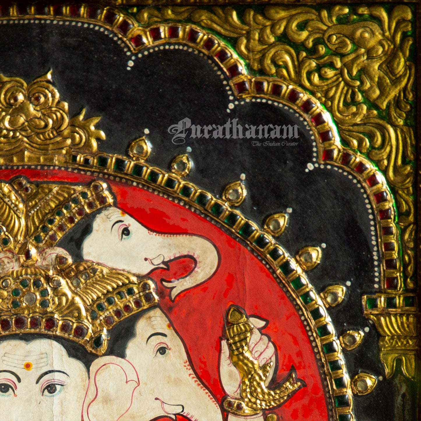 Panchamukha Vinayaga - Tanjore Painting
