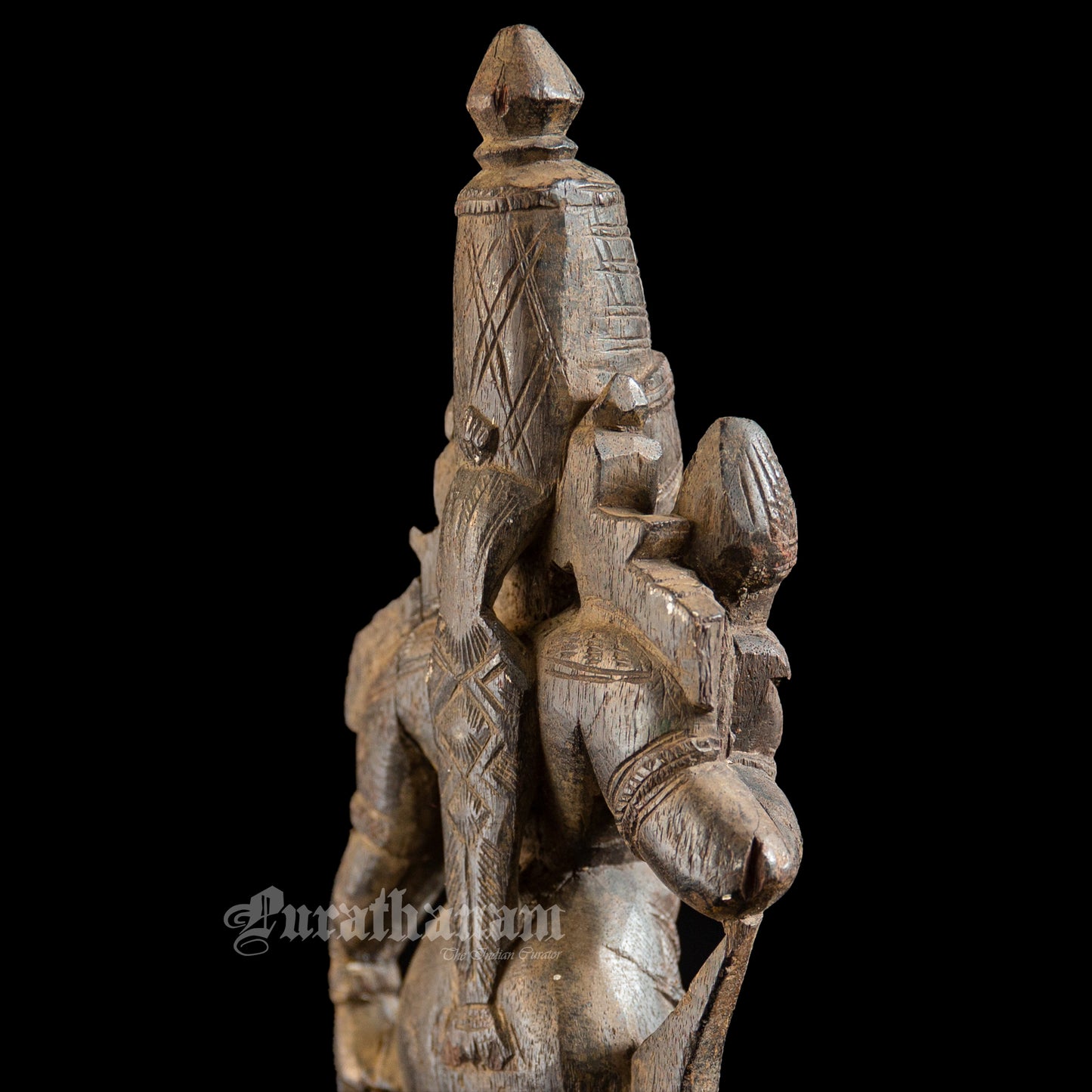 Lakshmi - Red Sanders wood sculpture