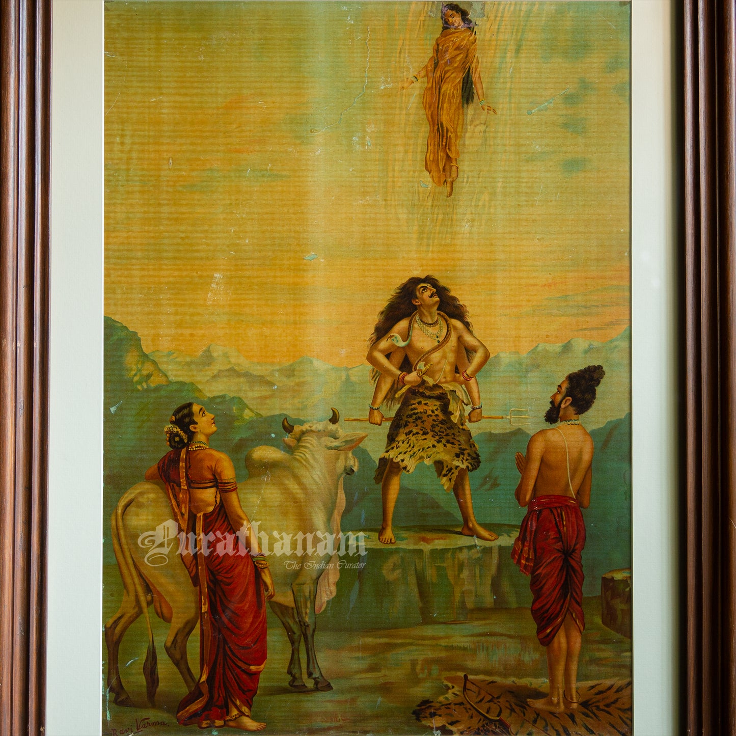 Gangavataran - Oleograph Print (Ravi Varma)