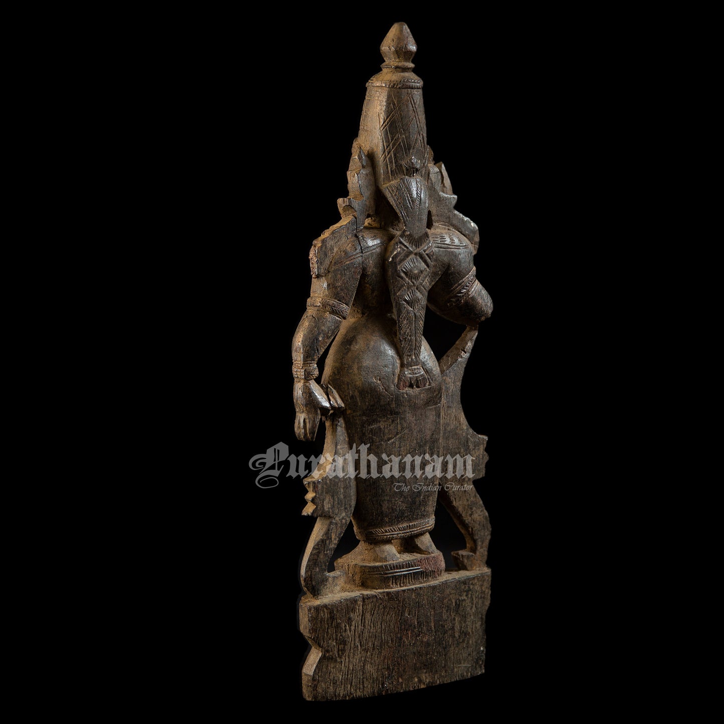 Lakshmi - Red Sanders wood sculpture