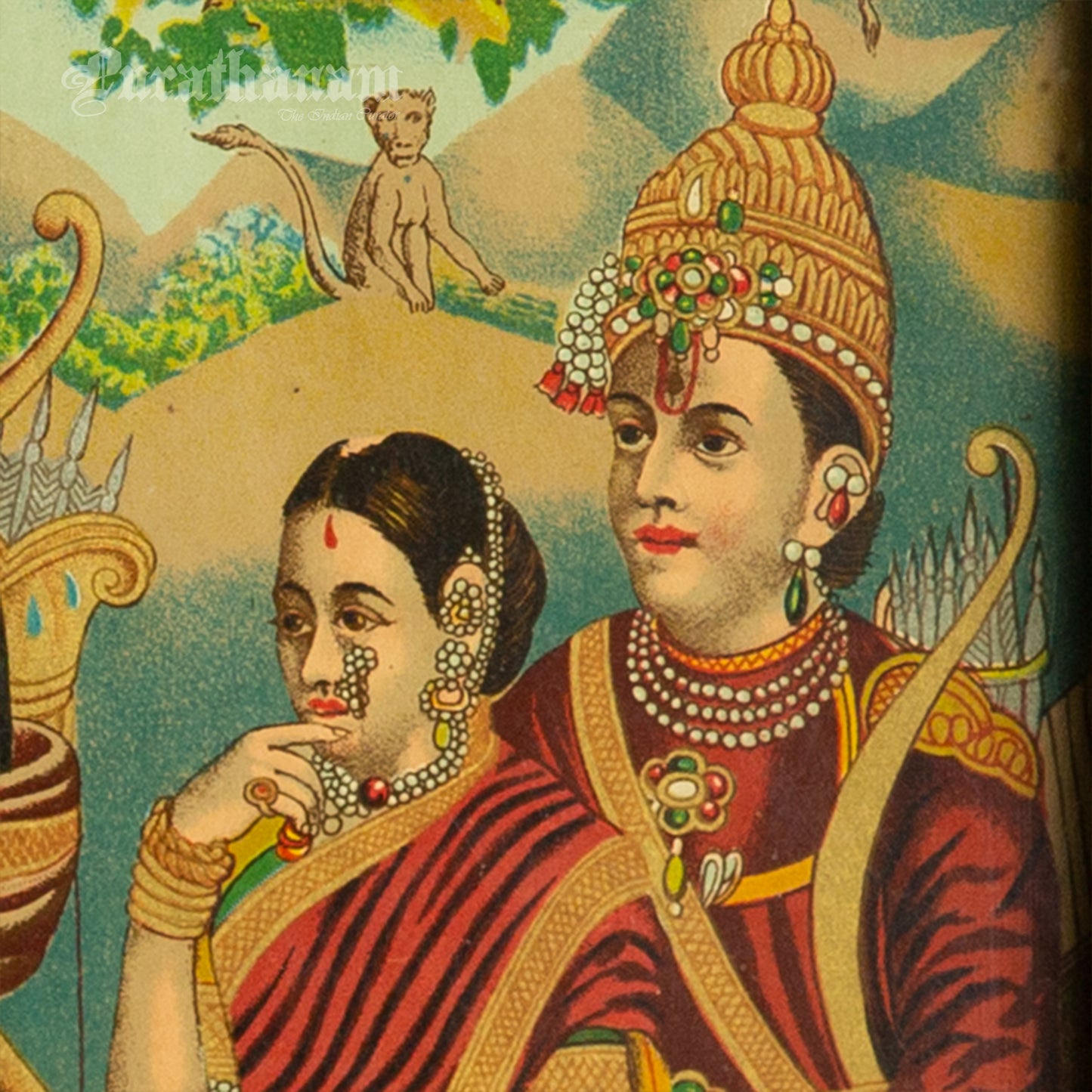 Ram Bharat Milap - Oleograph Print