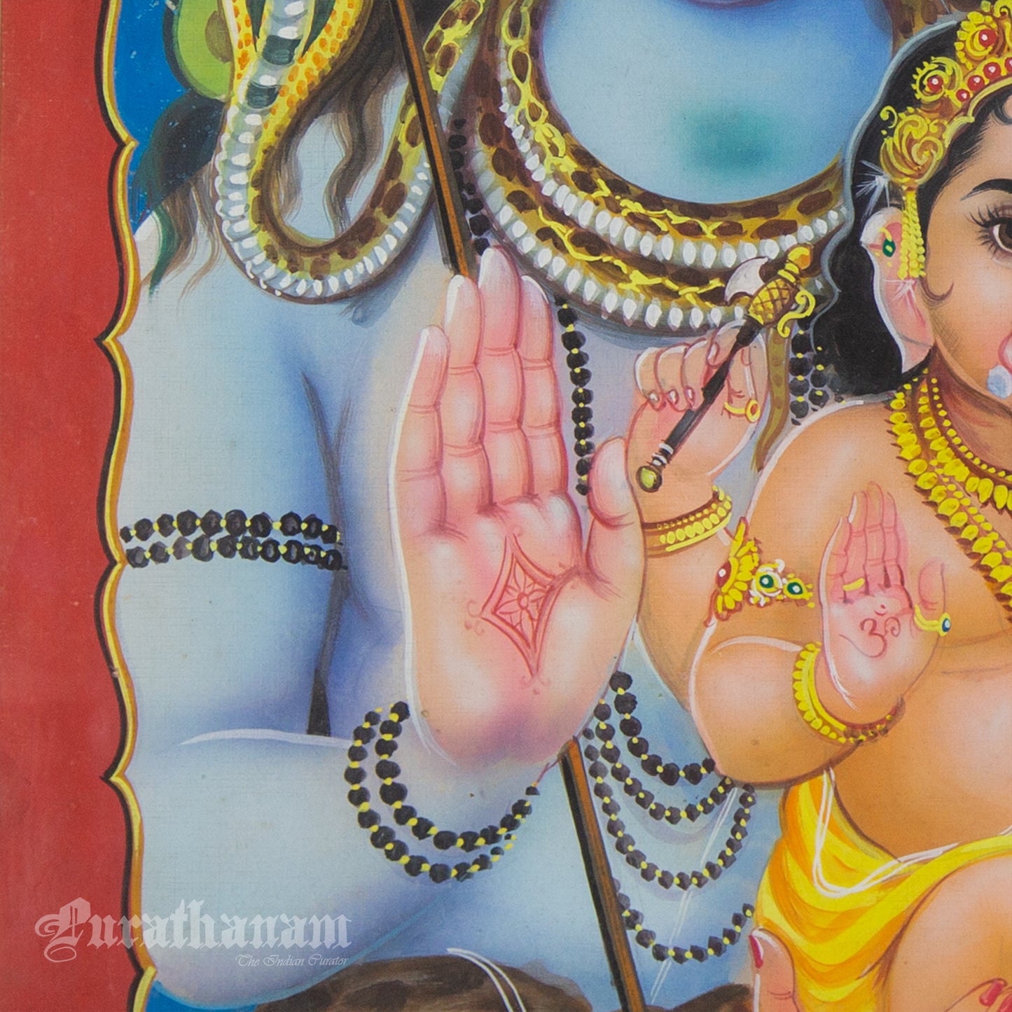 Shiva Parvati Ganesh
- watercolor Painting by Ma. Baskar
