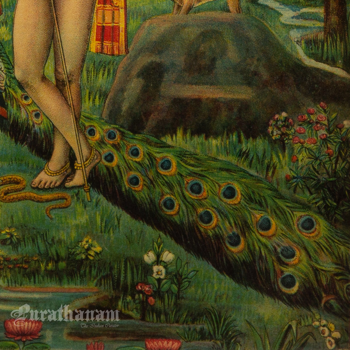 Pazhani Murugan  - Oleograph Print