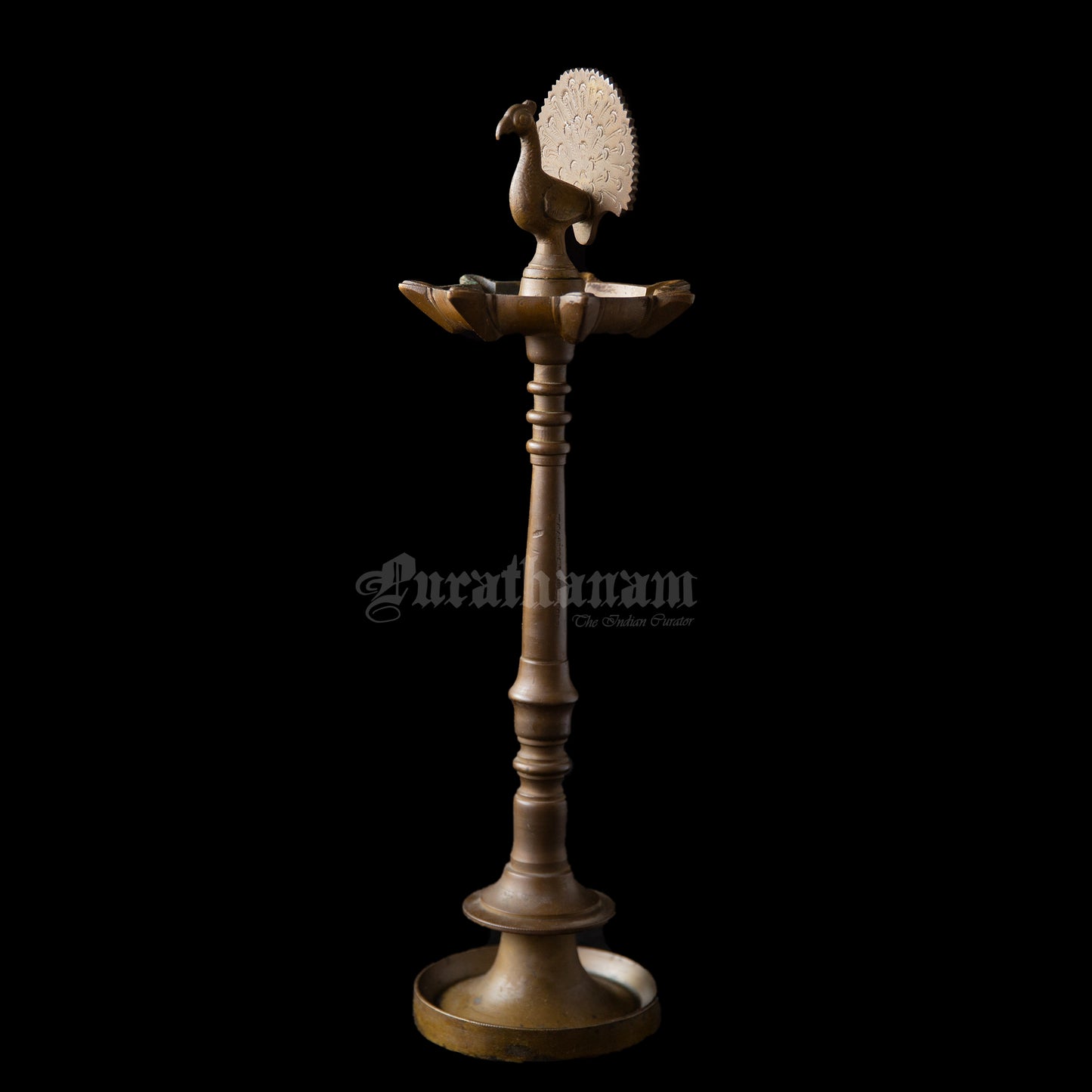 Peacock Kuthuvilakku - Brass (Indian Oil Lamps)