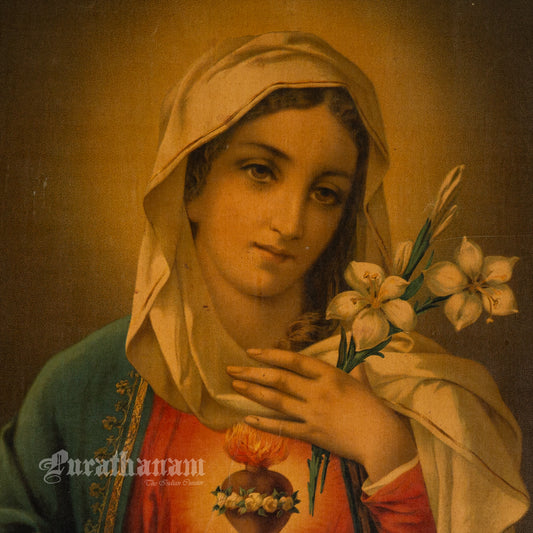 Sacred Heart of Mary - Lithograph Print (German Print)