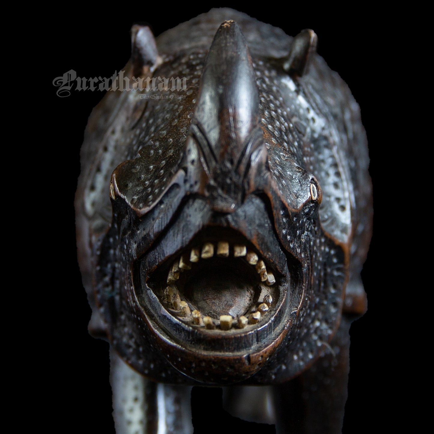 Rhinoceros - Teak wood