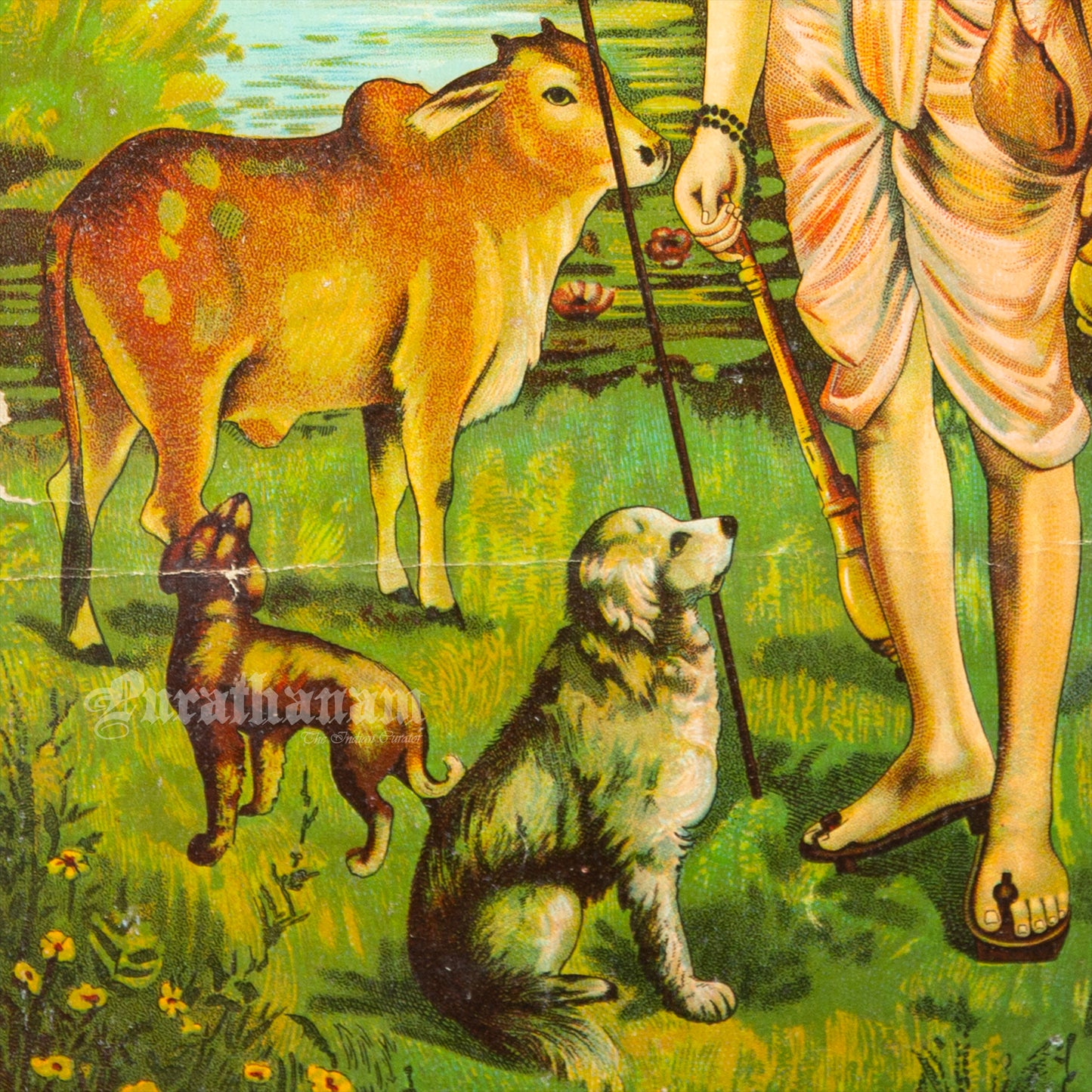 Duttatreya By Ravi Varma - Lithograph Print