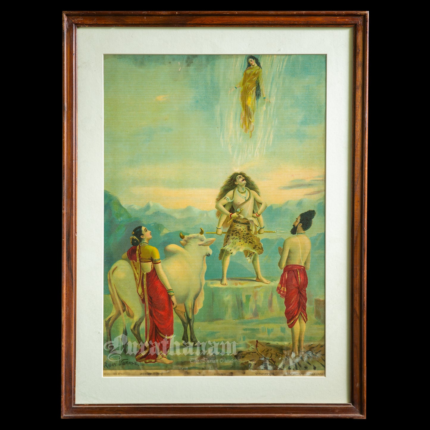 Gangavataran - Oleograph Print (Ravi Varma)