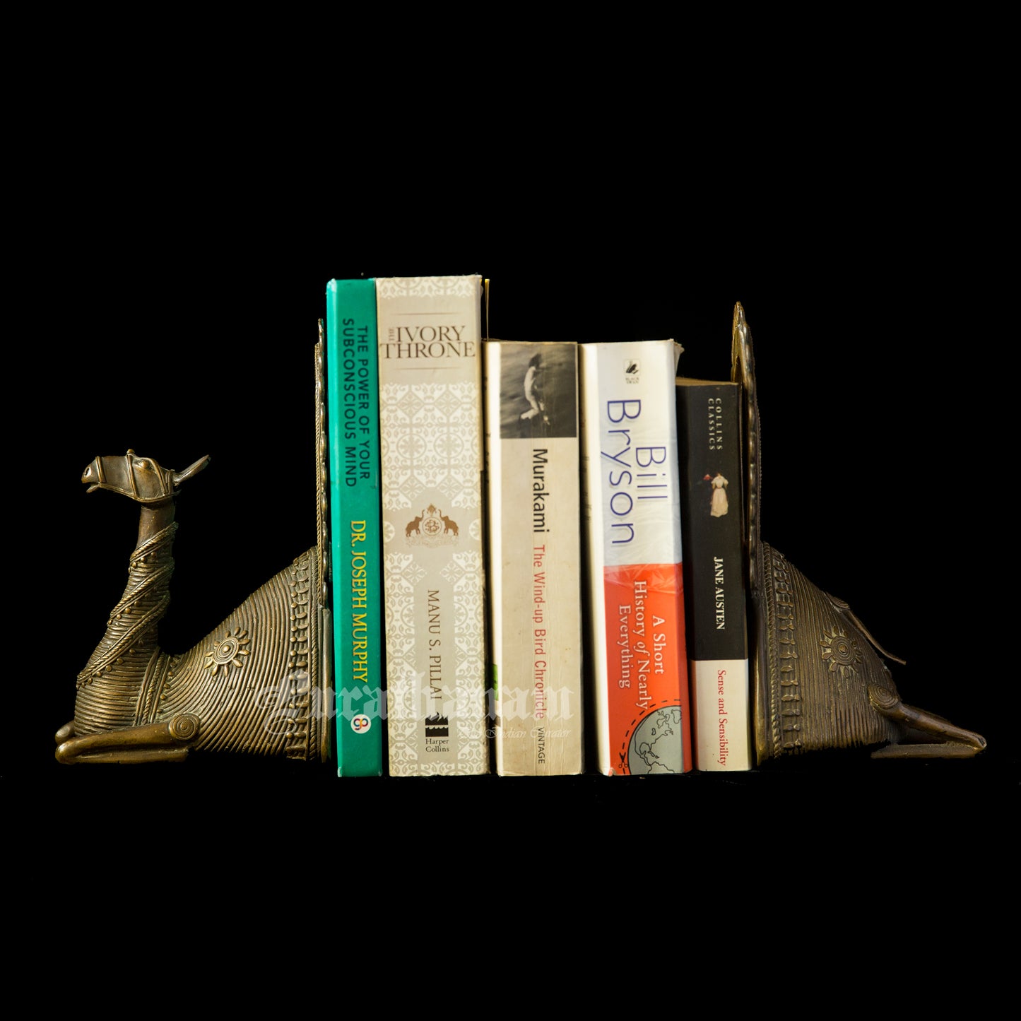 Vintage Brass Camel Book ends