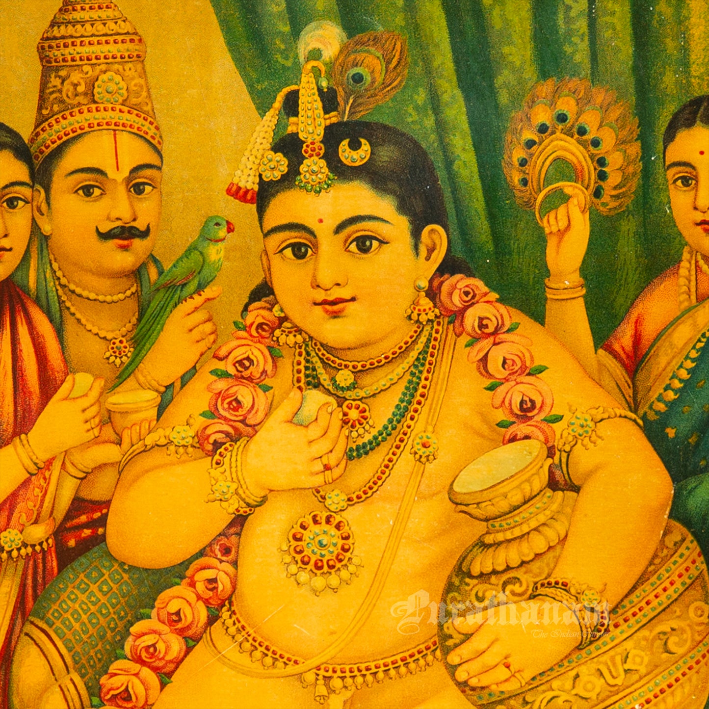 Yashodha Nand Krishnan by C. G. Ramanujam - (Oleograph Print)