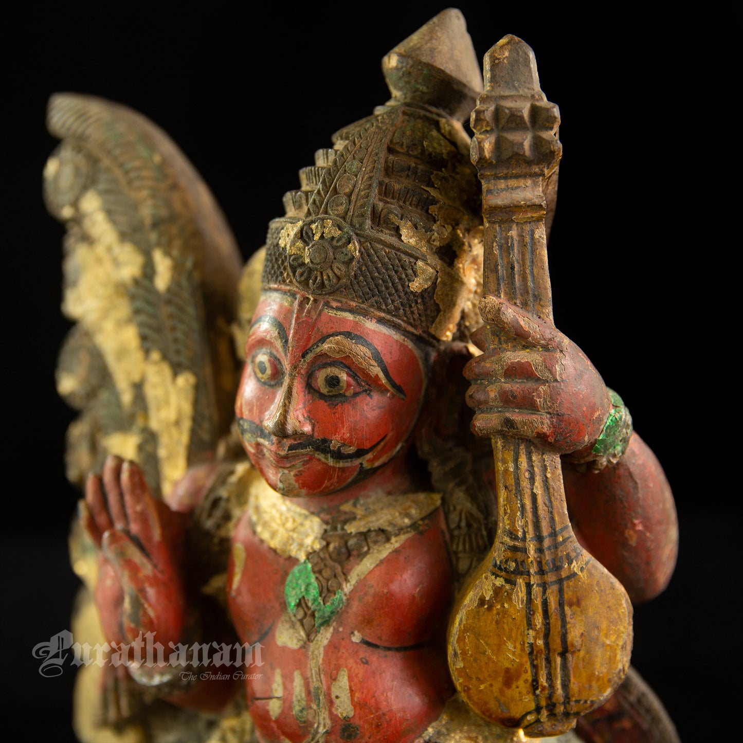 Gandharva wooden Sculpture