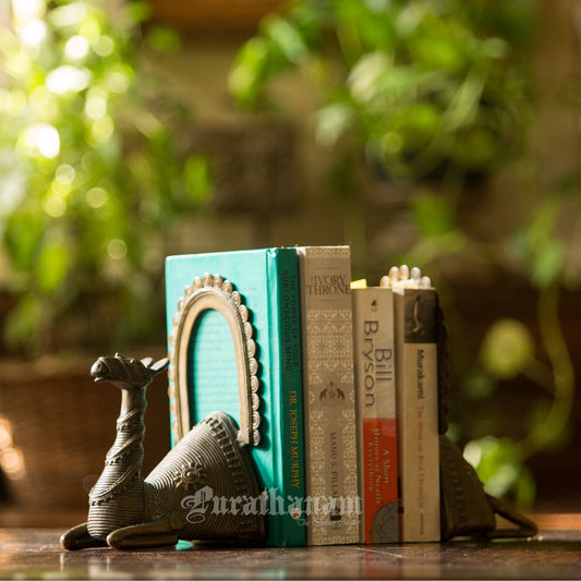 Vintage Brass Camel Book ends
