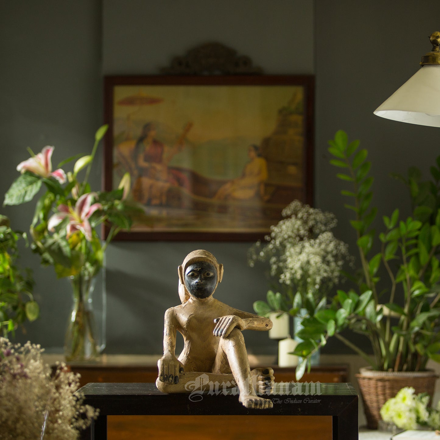 Seated female White Monkey