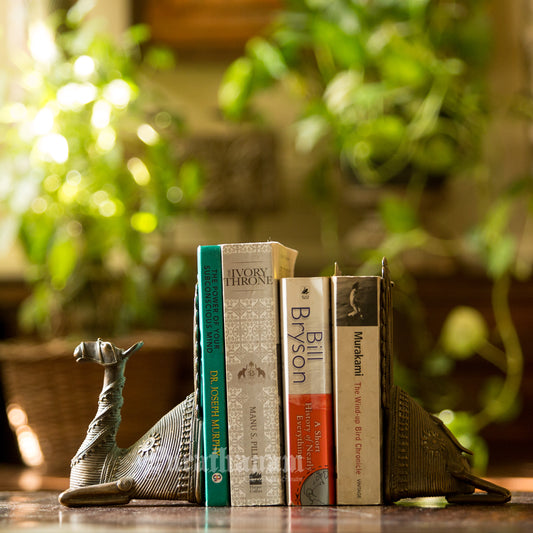 Vintage Brass Camel Book ends