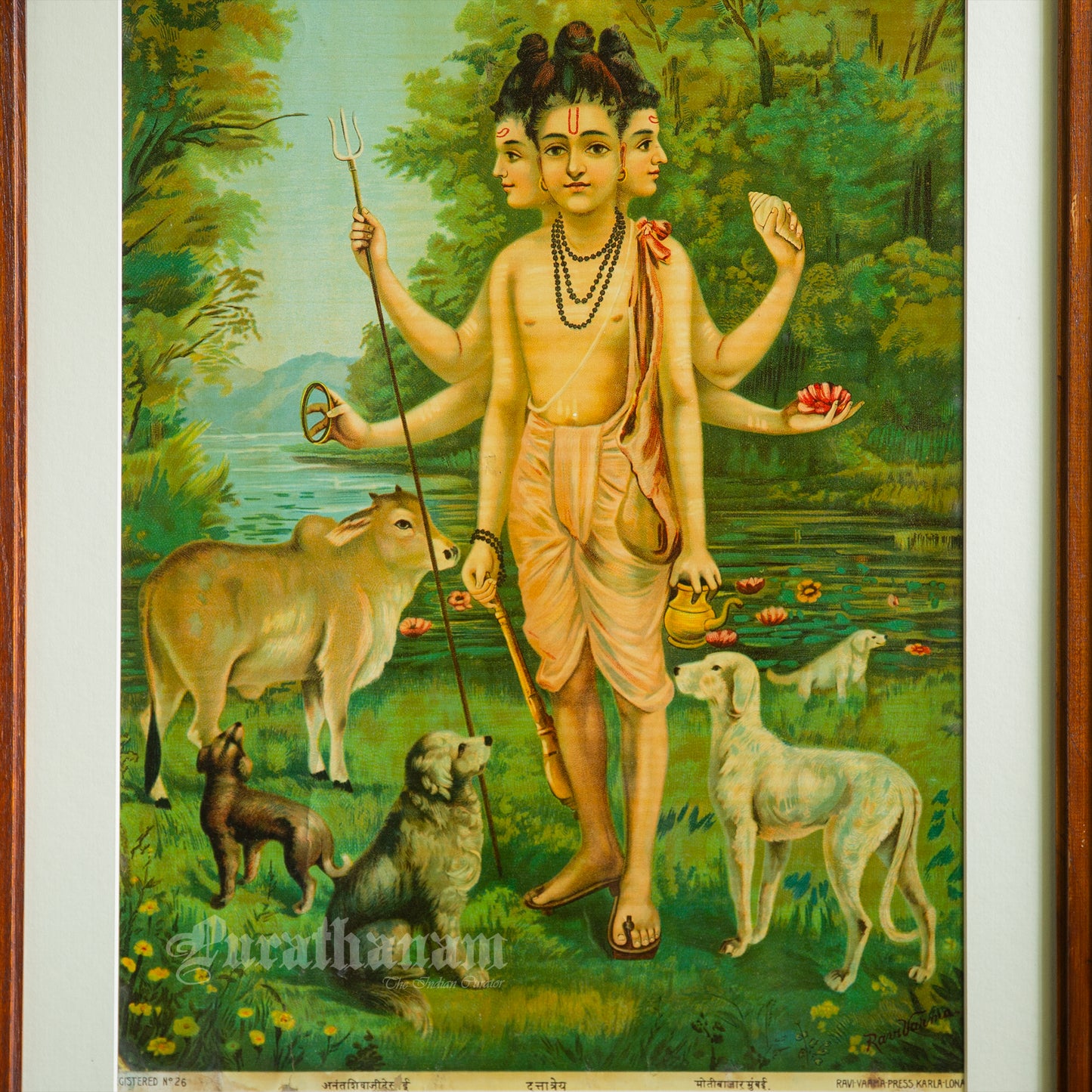 Duttatreya - Oleograph Print (Ravi Varma)