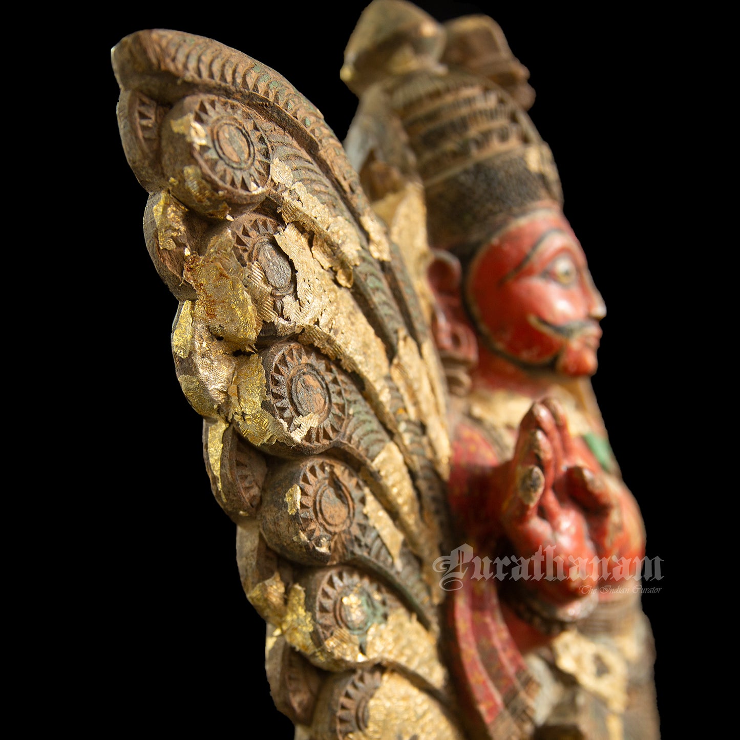 Gandharva wooden Sculpture