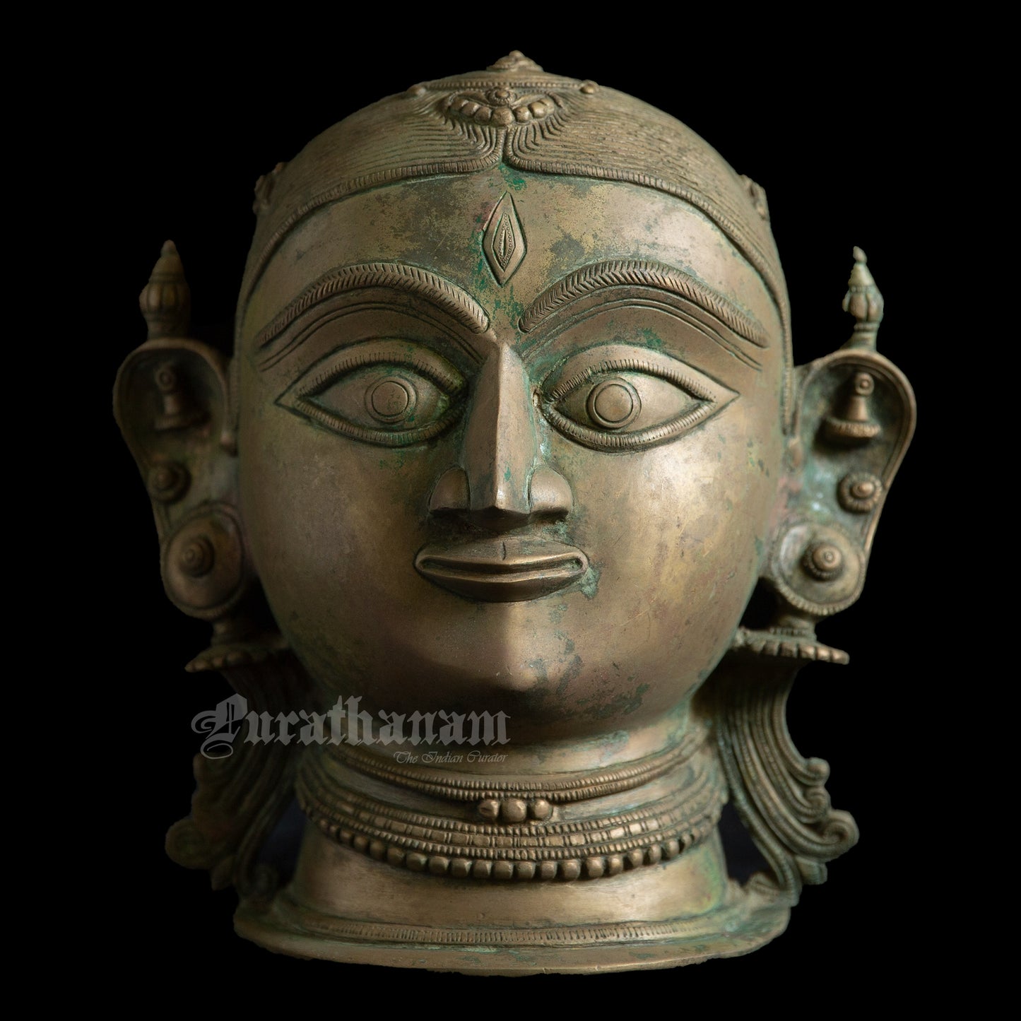 Bhairava Head, Gauri Head and Shiva Mukhalingam - Brass