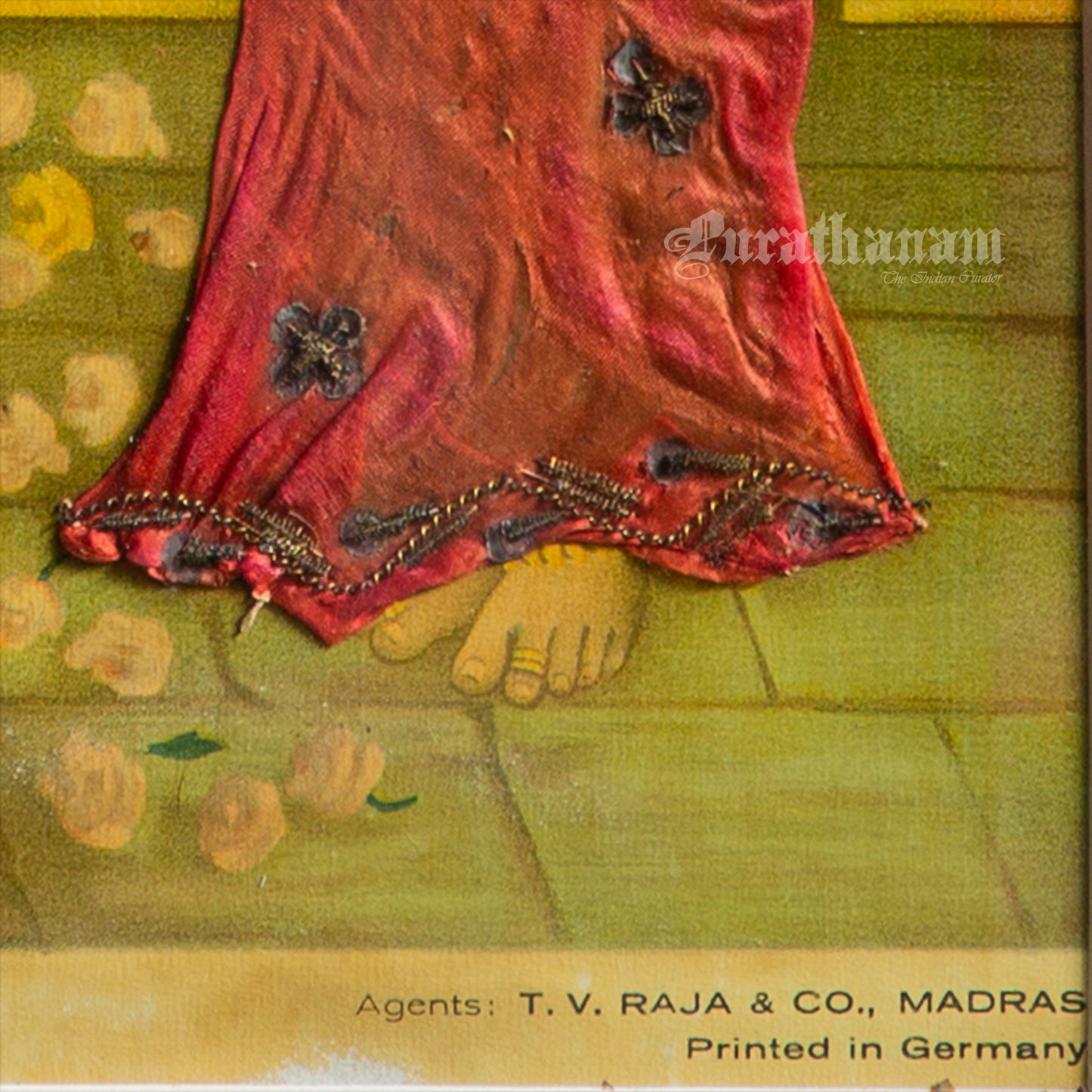 Sree Venkatesaperumall by C. G. Ramanujam ( Embellished) (Oleograph Print)