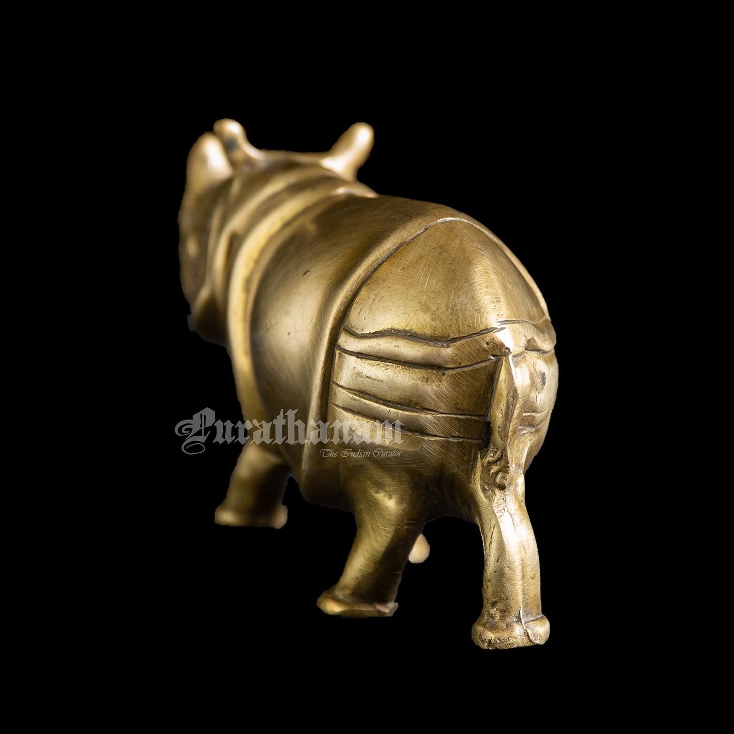 Rhinoceros Brass sculpture
