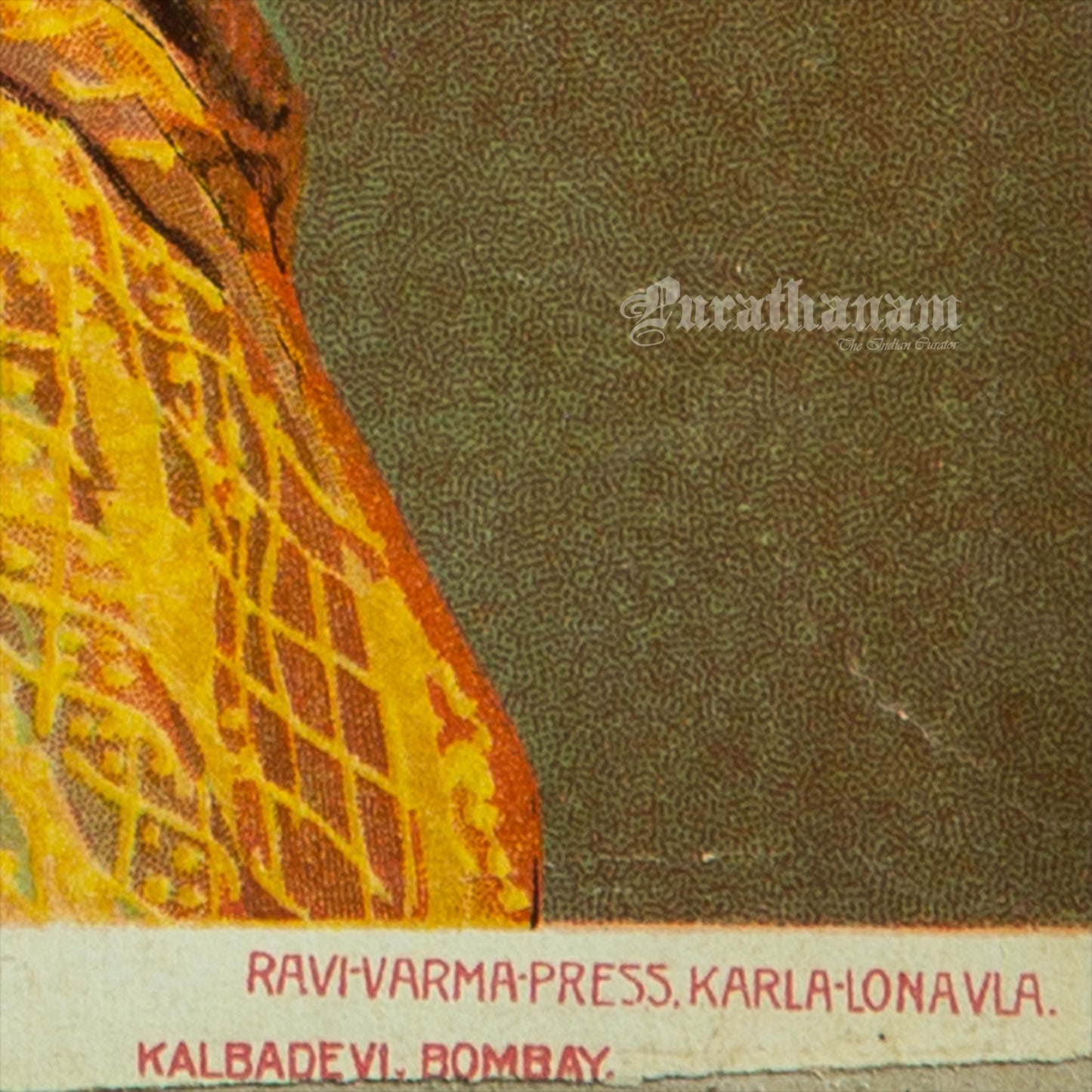 Shri Thakor Shahib of Limbdi Jaswant Singh K. C. S. I. by Ravi Varma - Lithograph Print