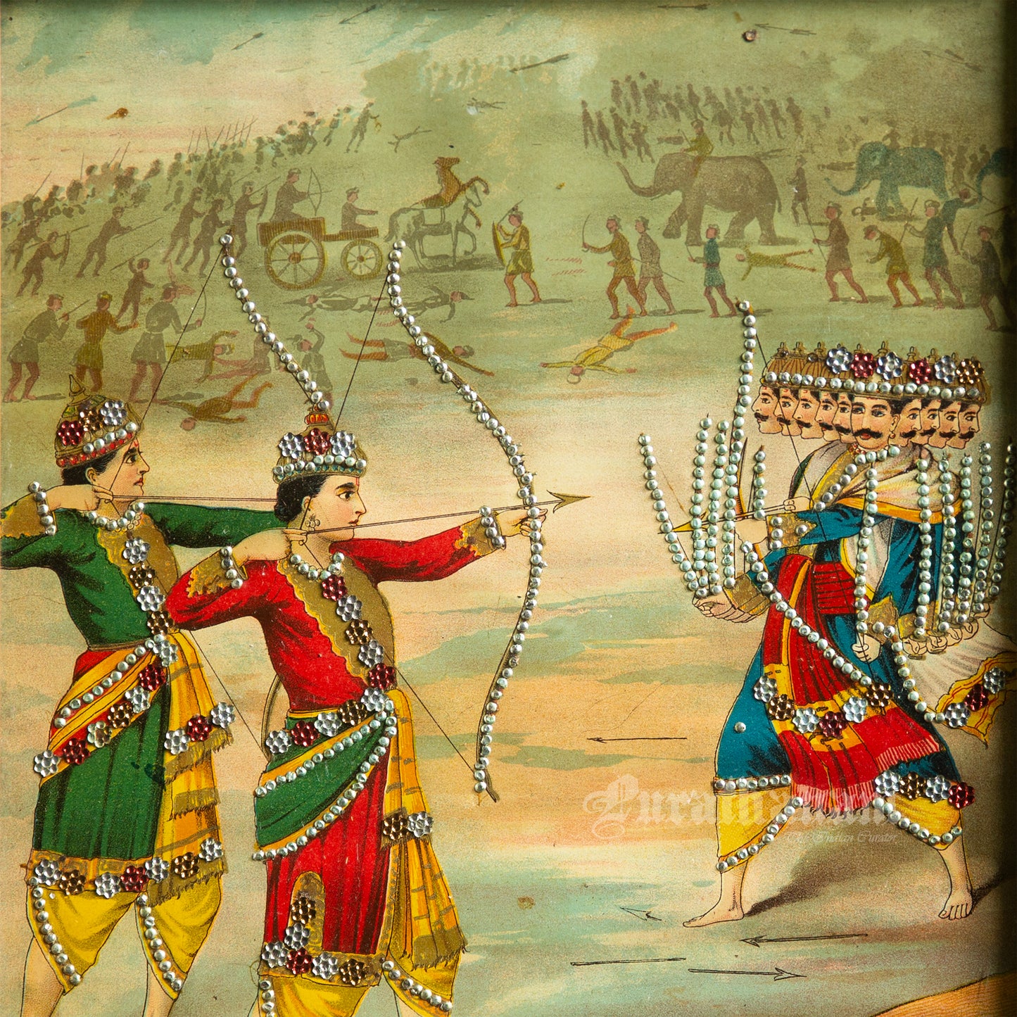 Ram Ravan Yuddh - Lithograph Print