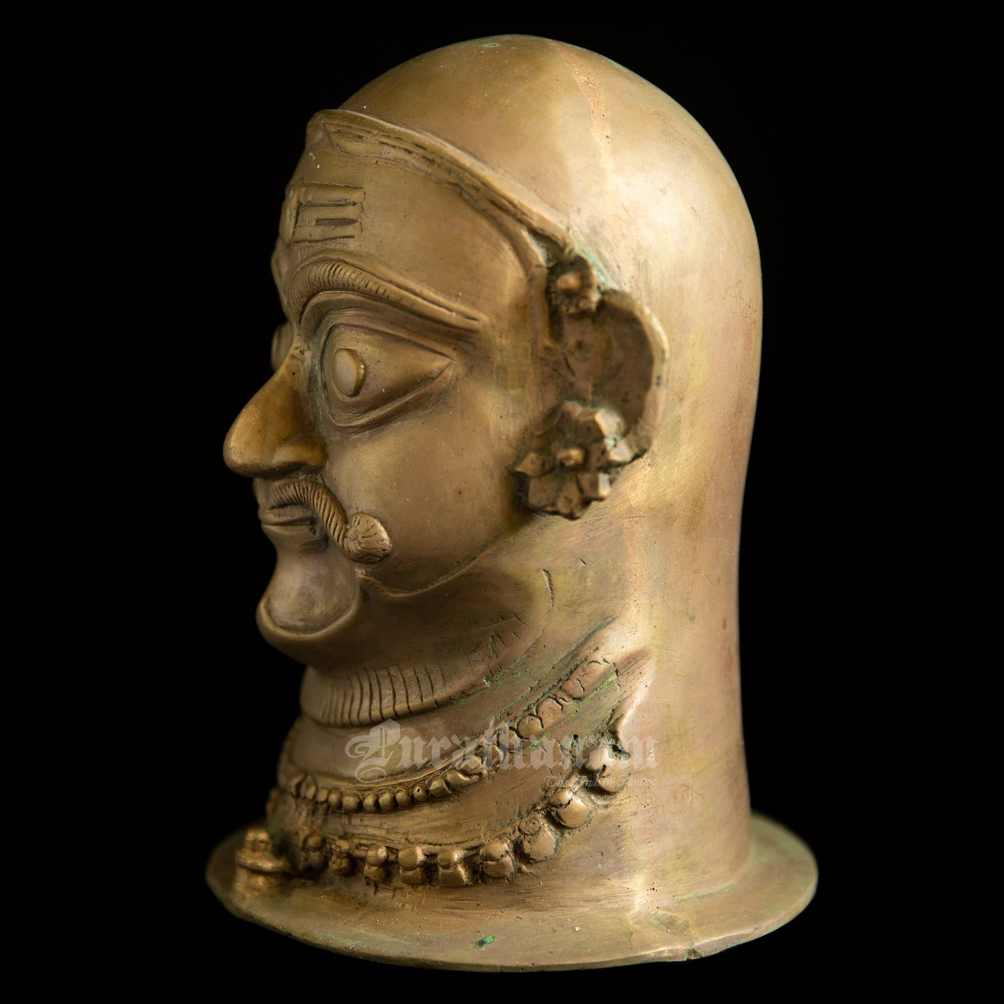 Bhairava Head, Gauri Head and Shiva Mukhalingam - Brass