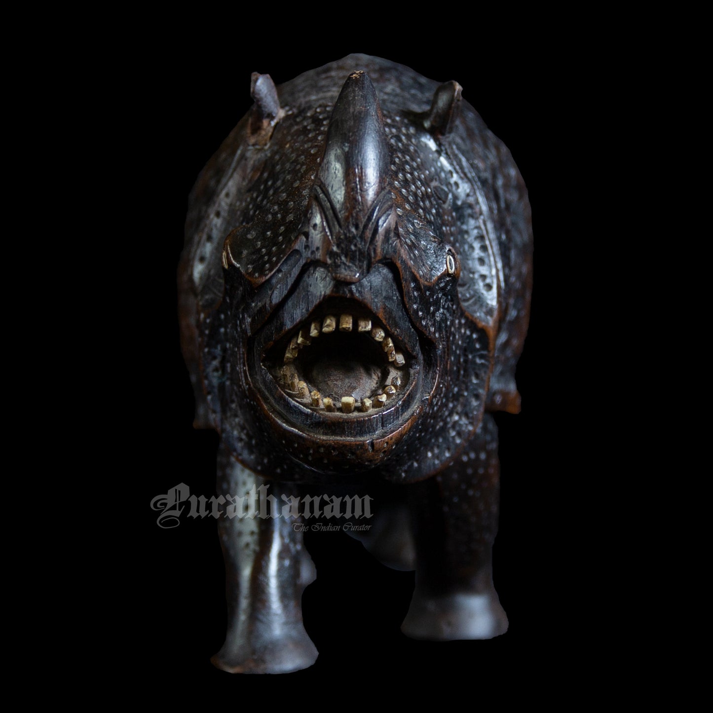 Rhinoceros - Teak wood