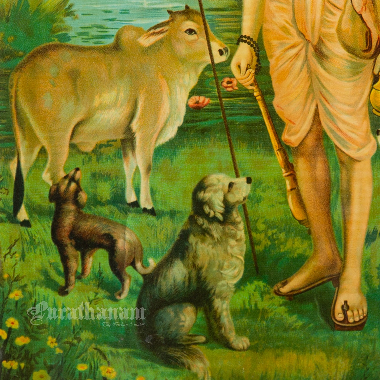 Duttatreya - Oleograph Print (Ravi Varma)