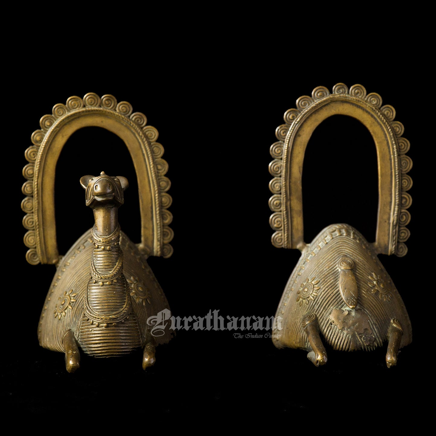 Vintage Brass Camel Book ends