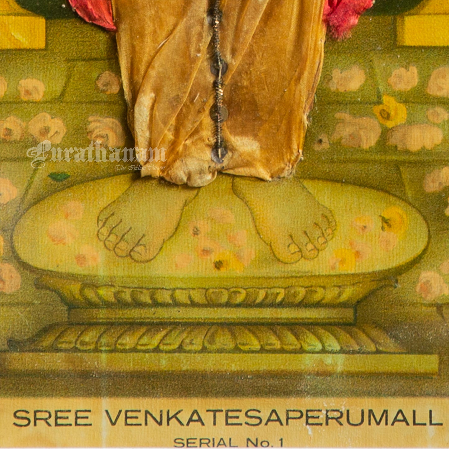 Sree Venkatesaperumall by C. G. Ramanujam ( Embellished) (Oleograph Print)