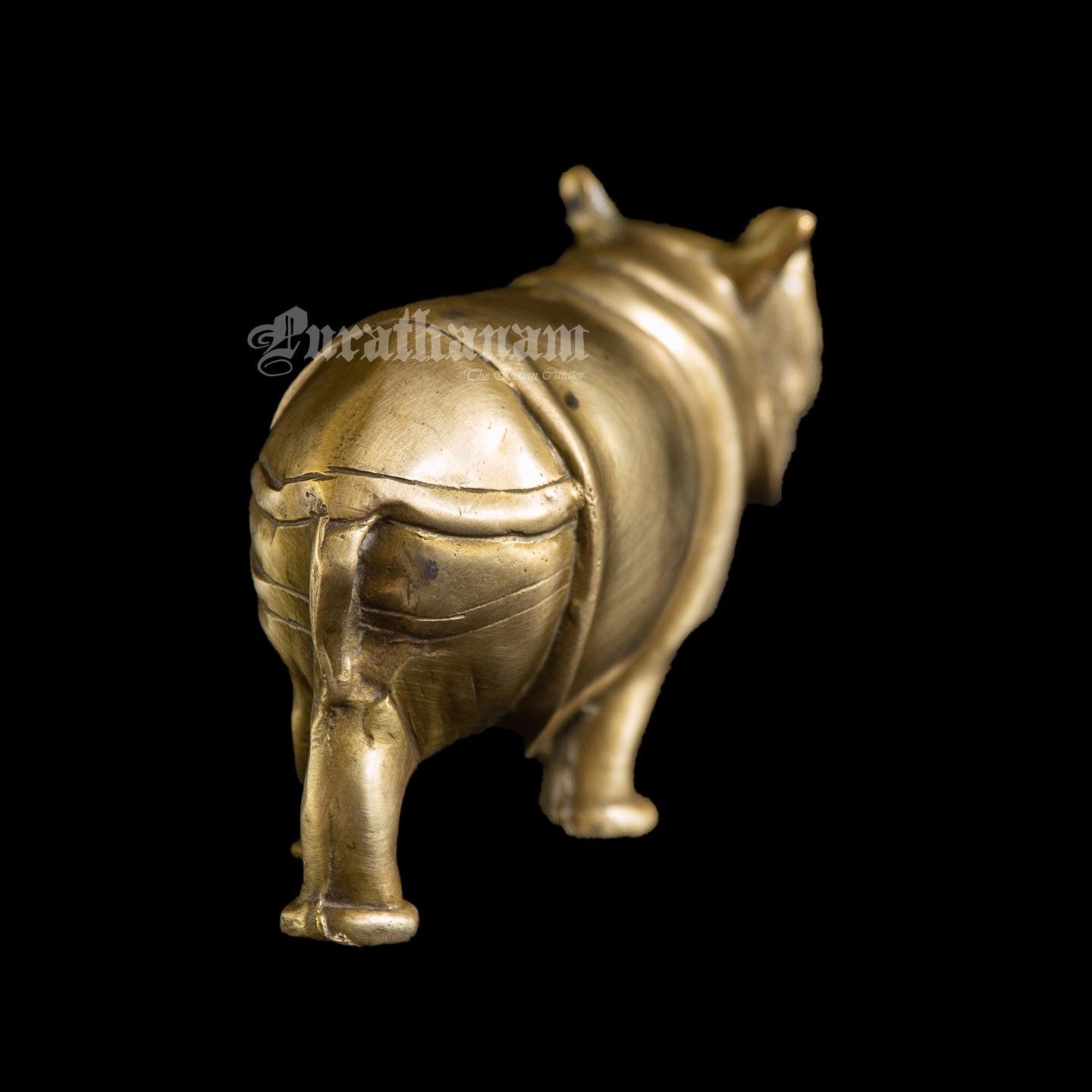 Rhinoceros Brass sculpture