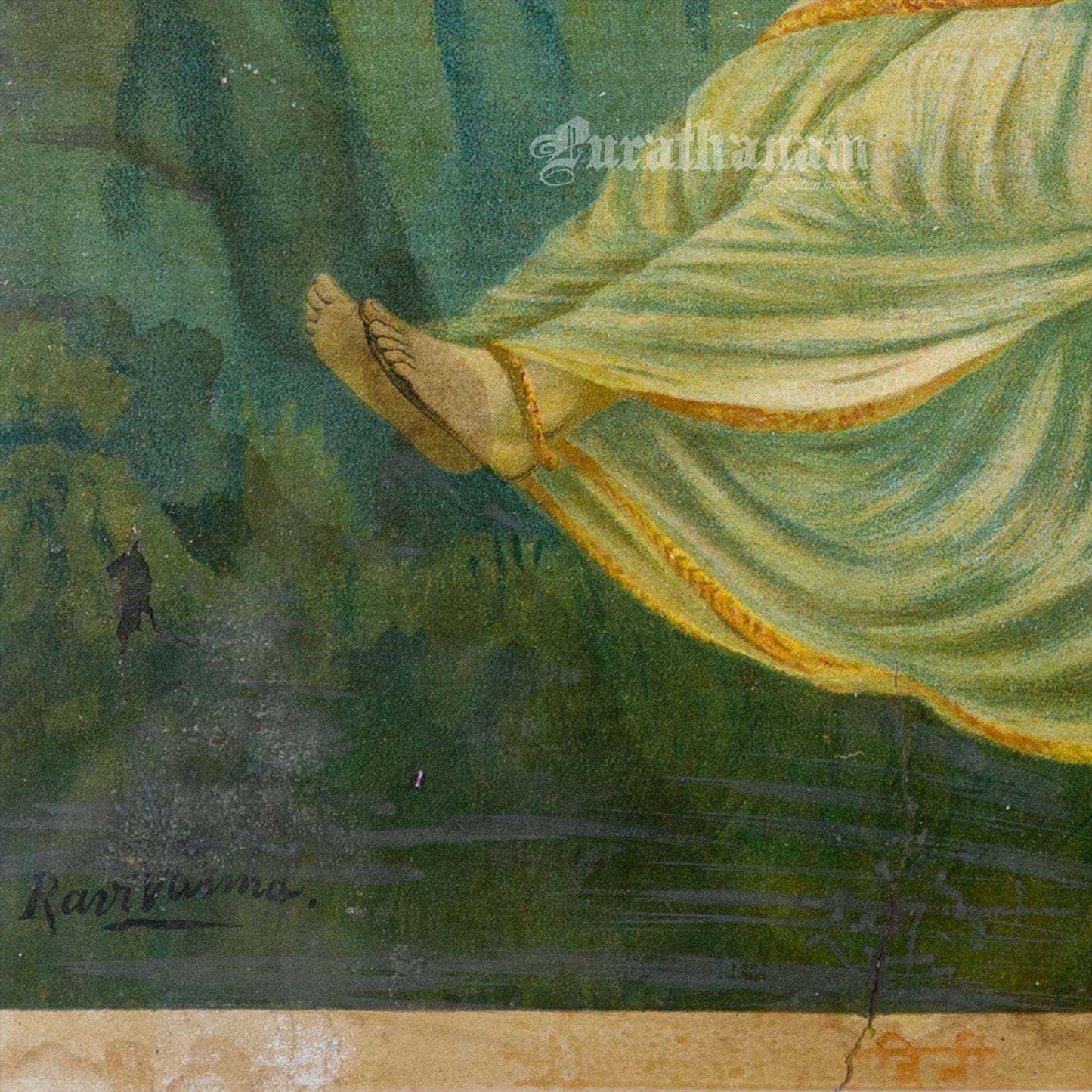 Mohini by Ravi Varma - Lithograph Print