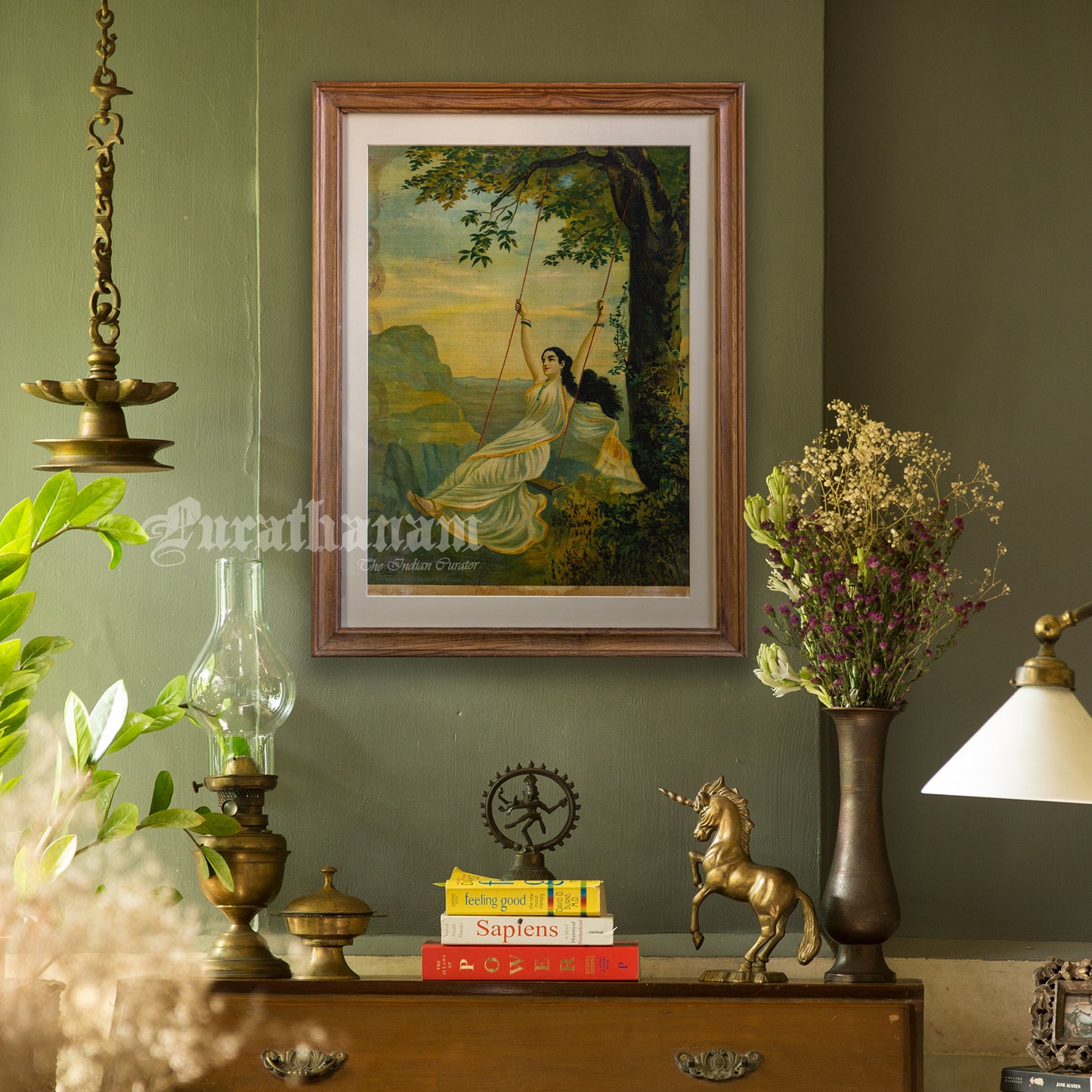 Mohini by Ravi Varma - Lithograph Print