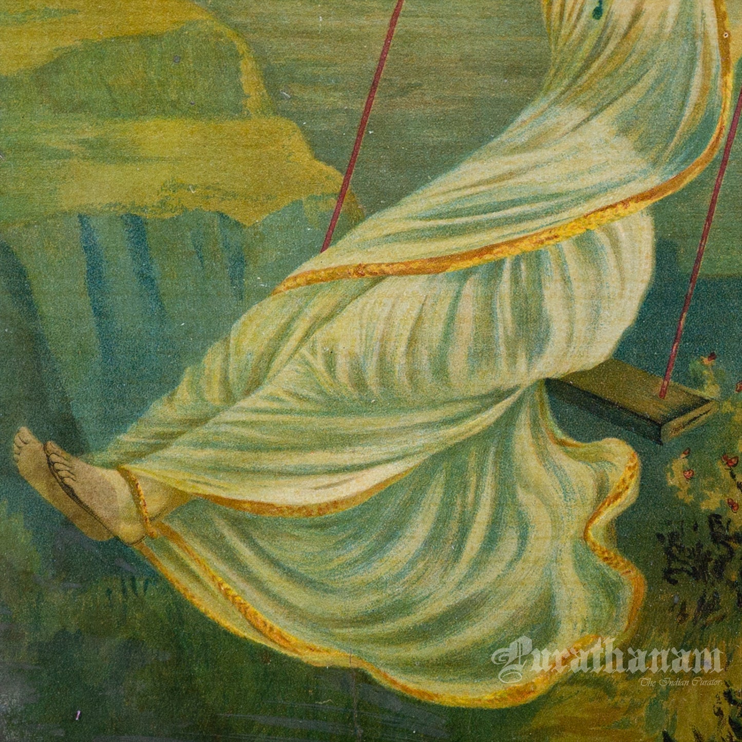 Mohini by Ravi Varma - Lithograph Print
