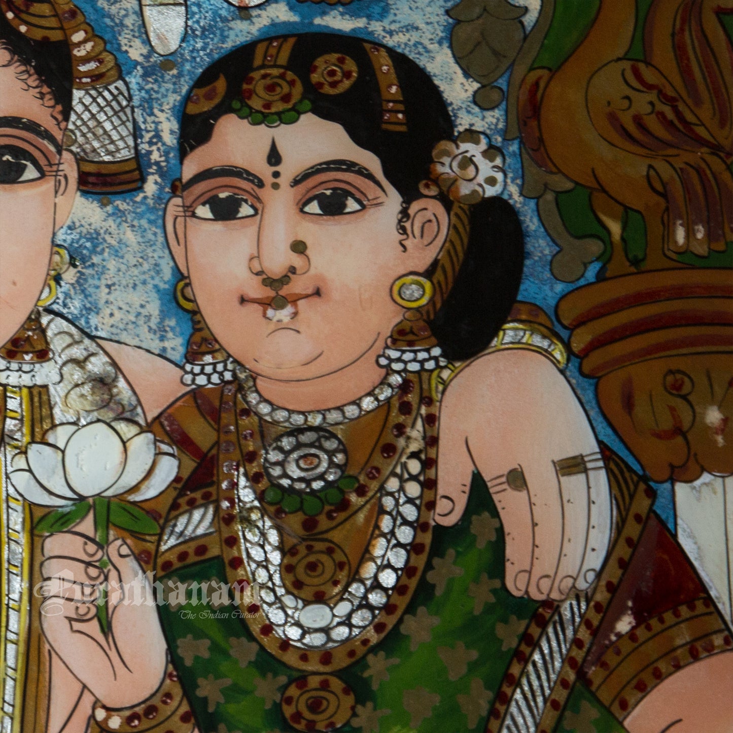 Butter Krishna - Glass paintings