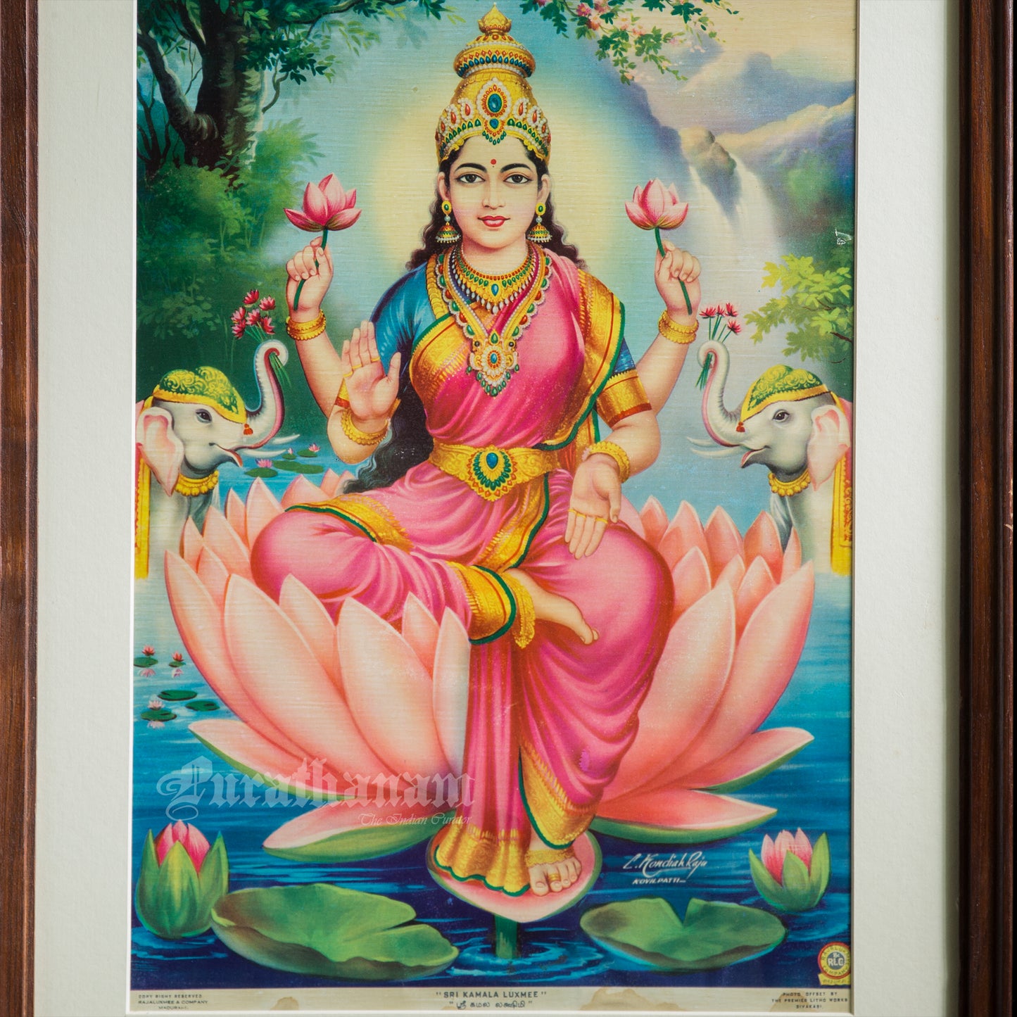 Sree Kamala Lakshmi - Kondiah Raju (Offset Print)