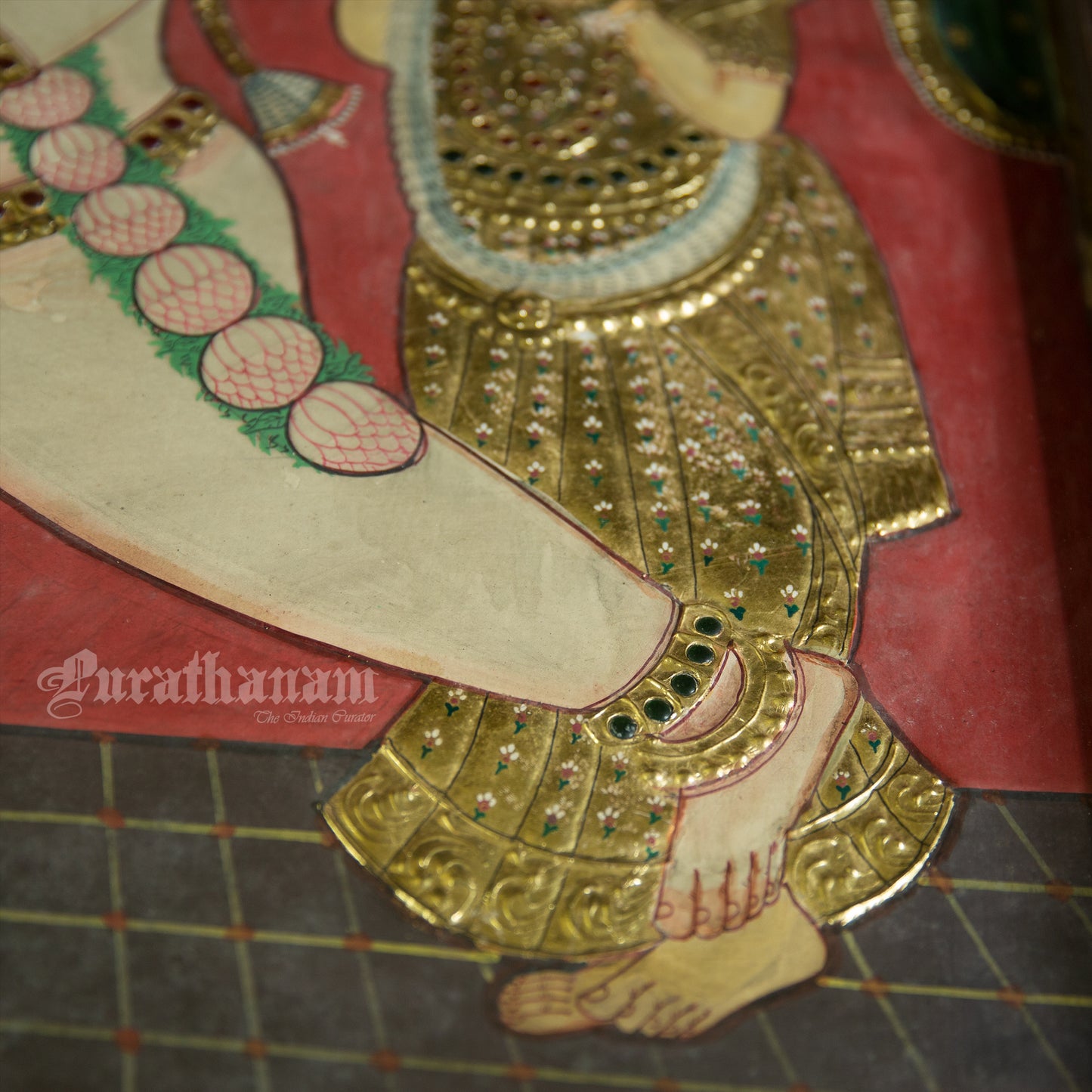 Baby Krishna Yashodha - Tanjore Painting
