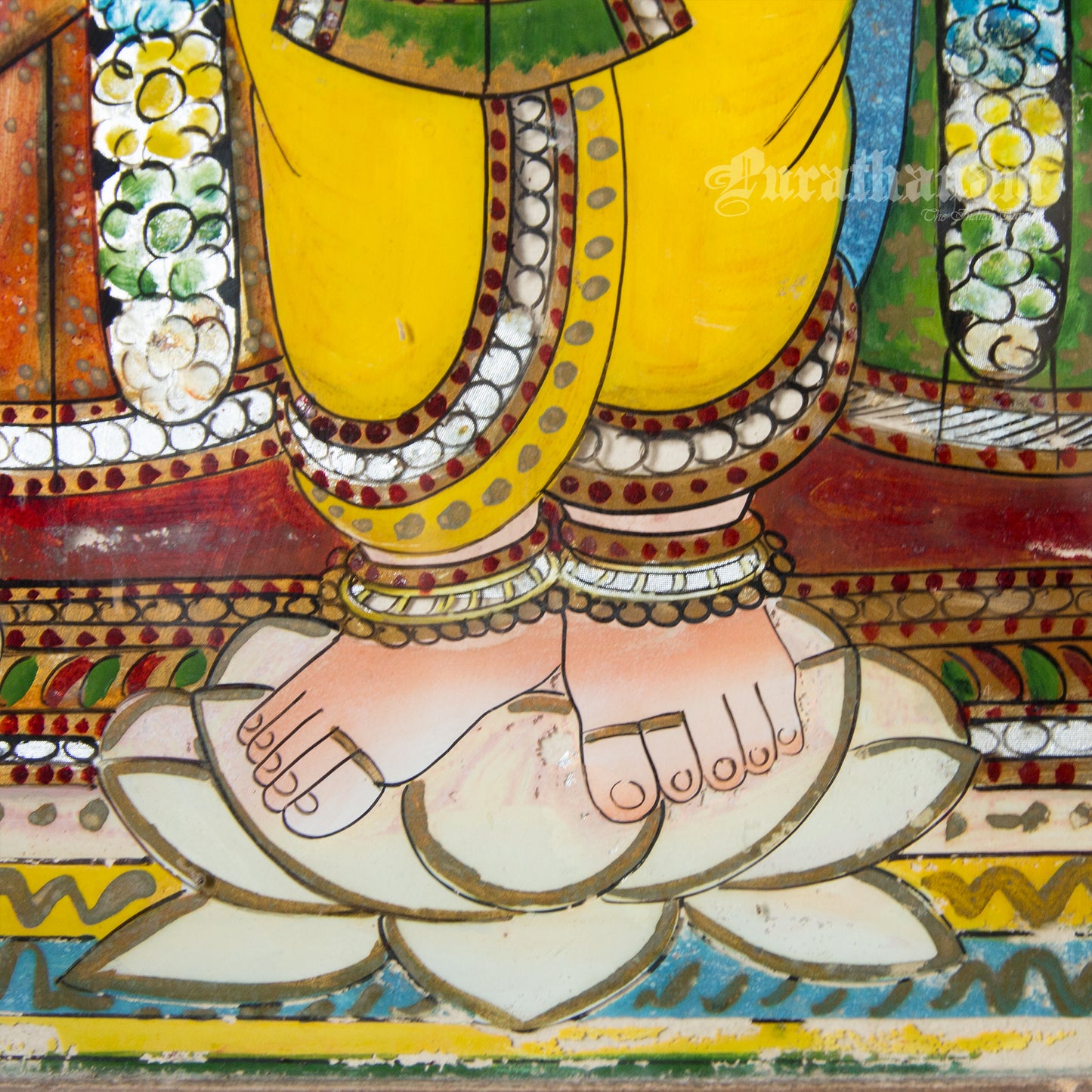 Butter Krishna - Glass paintings