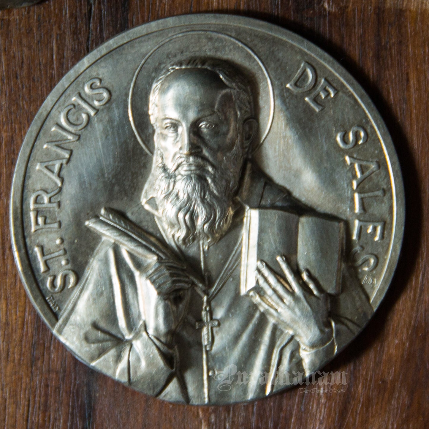 St. Francis de Sales, blessed Virgin Mary and Black Madona with Child wall plaque